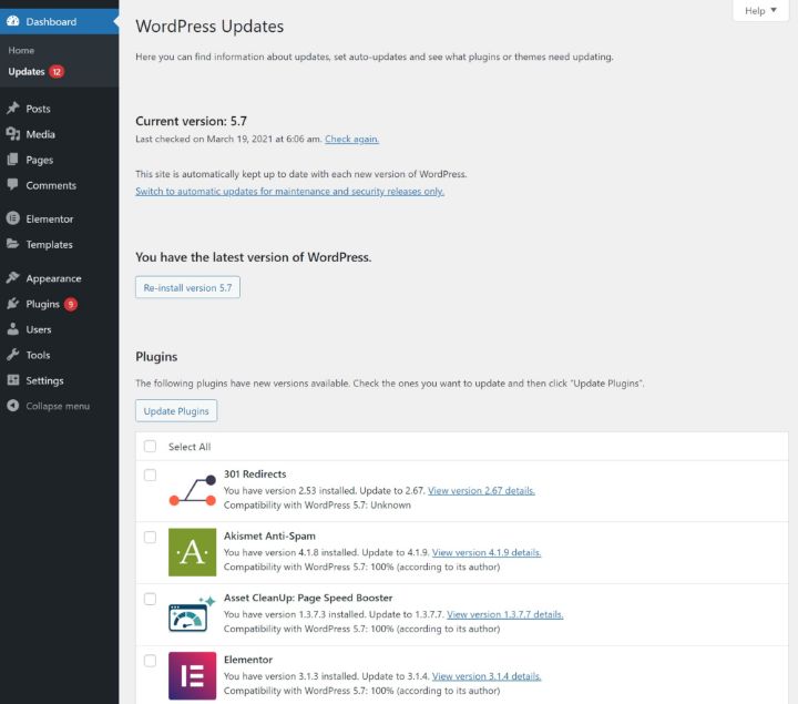 Wordpress Updates Wordpress Website Maintenance: A 16-Step Checklist Of Crucial Tasks 1