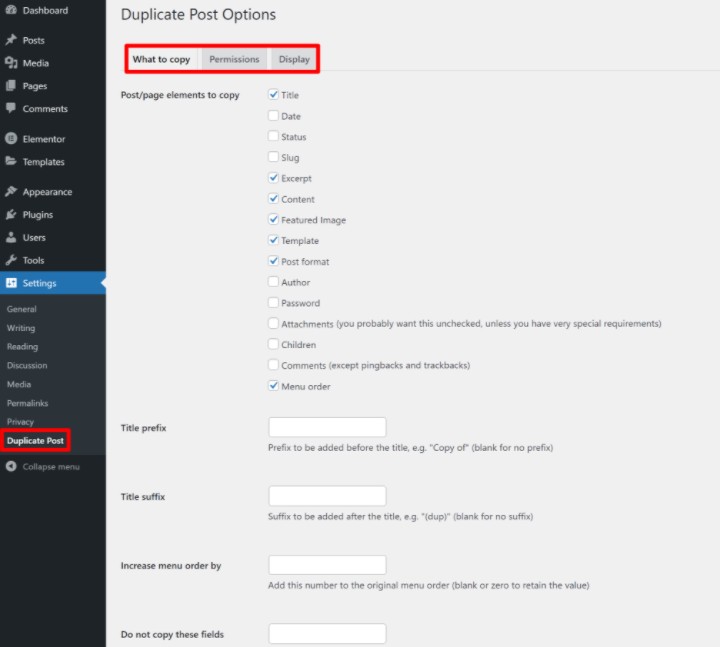 Duplicate Page 5 Yoast Duplicate Post Settings Area Come Duplicare Una Pagina O Un Post In Wordpress (3 Metodi) Duplicate-Page-5-Yoast-Duplicate-Post-Settings-Area