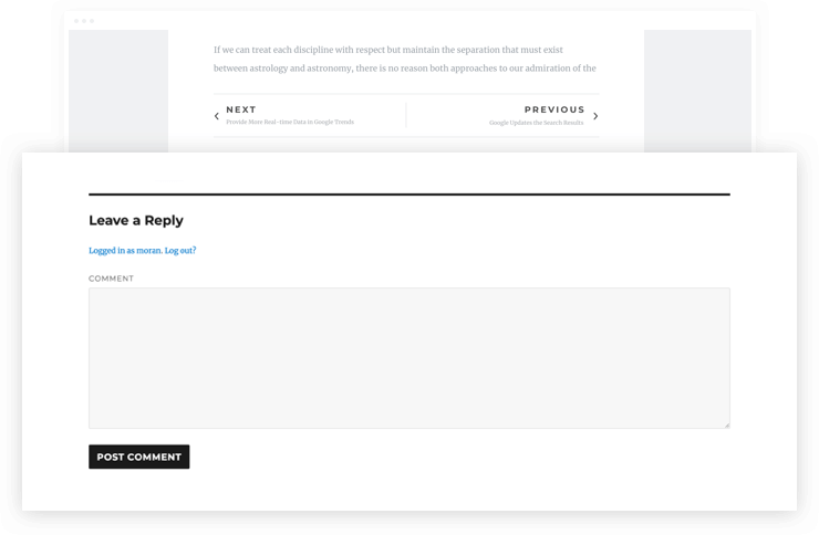 Post with Post Comments Widget