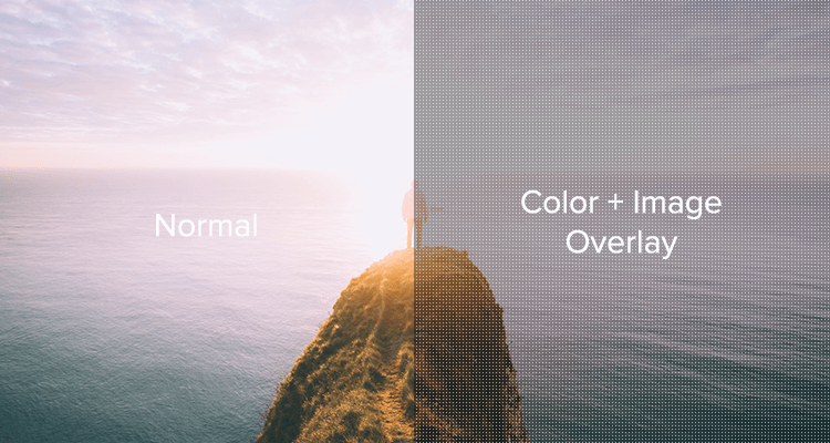 Color + Image Overlay