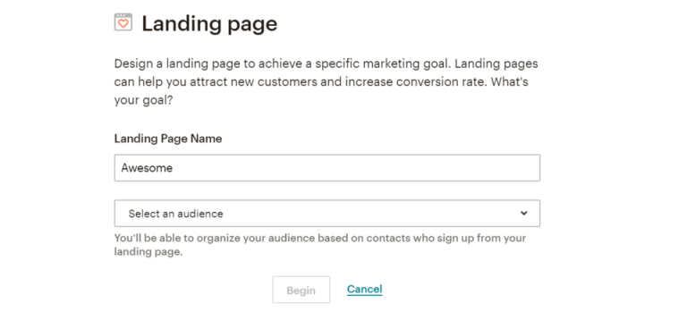Creating A Landing Page In Mailchimp The Tools We Love: Mailchimp 4