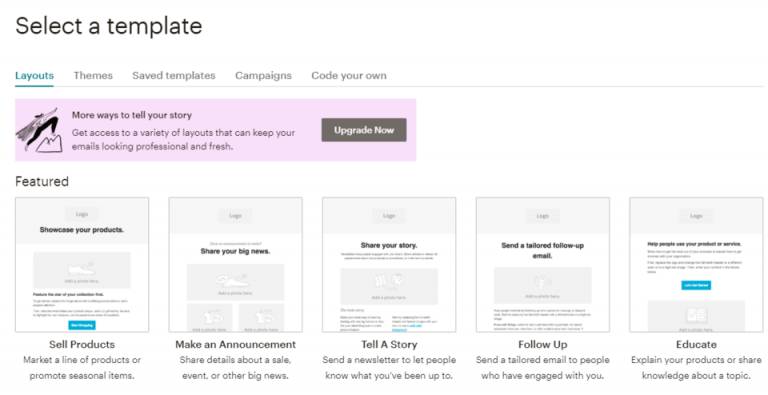 Selecting A Template In Mailchimp The Tools We Love: Mailchimp Selecting A Template In Mailchimp The Tools We Love: Mailchimp 3