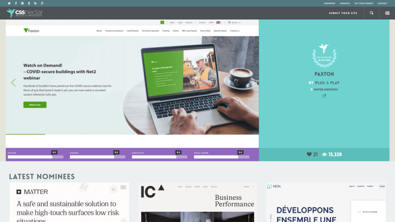 Cssnectar Website Design Inspiration: 20+ Best Sources Cssnectar