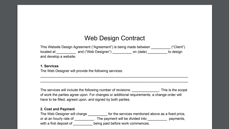 Web Design Contract How To Set And Manage Client Expectations In Web Design 3