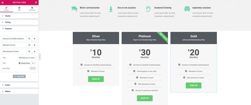 Pricing Table 17 Wordpress Plugins You Can Replace With Elementor 9