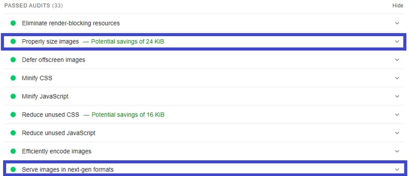 Passed Audits Images How To Speed Up Your Elementor Site Using Wp Rocket Passed Audits Images How To Speed Up Your Elementor Site Using Wp Rocket 10