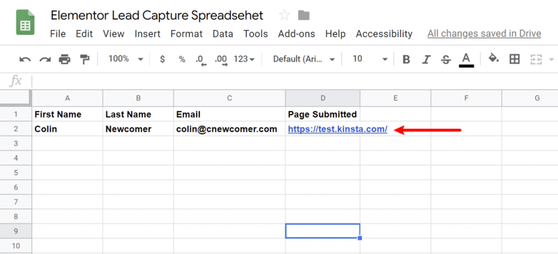 Check Test Email On Google Sheets How To Connect Elementor To Google Sheets To Collect Leads Check Test Email On Google Sheets How To Connect Elementor To Google Sheets To Collect Leads 14