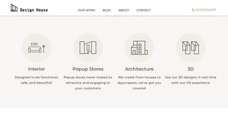 design house icon boxes