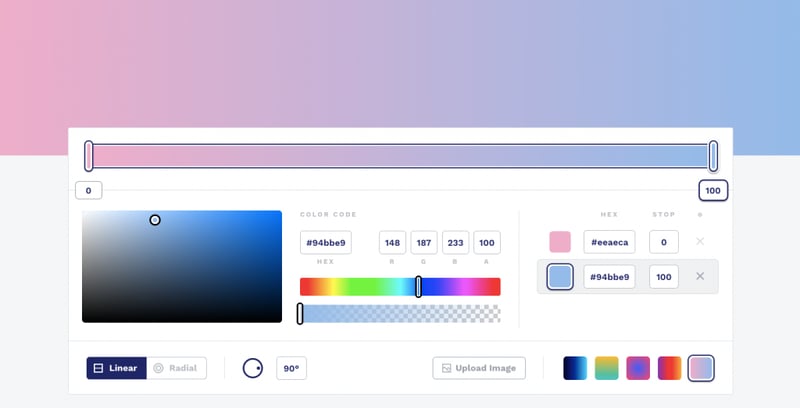 10 Css Gradient Tool Como Utilizar Gradientes No Design Web: Tendências E Exemplos 10