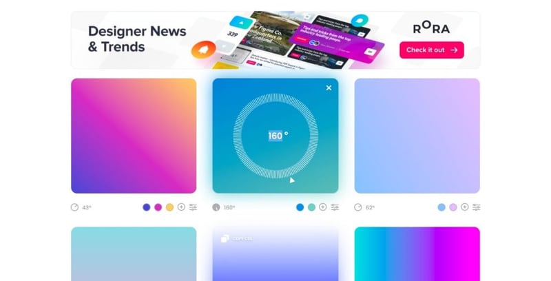 14 Grabient Color Gradient Generator Como Utilizar Gradientes No Design Web: Tendências E Exemplos 14