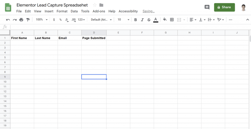 Create Spreadsheet How To Connect Elementor To Google Sheets To Collect Leads Create Spreadsheet How To Connect Elementor To Google Sheets To Collect Leads 9