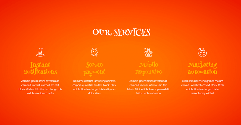 Halloween Services Design
