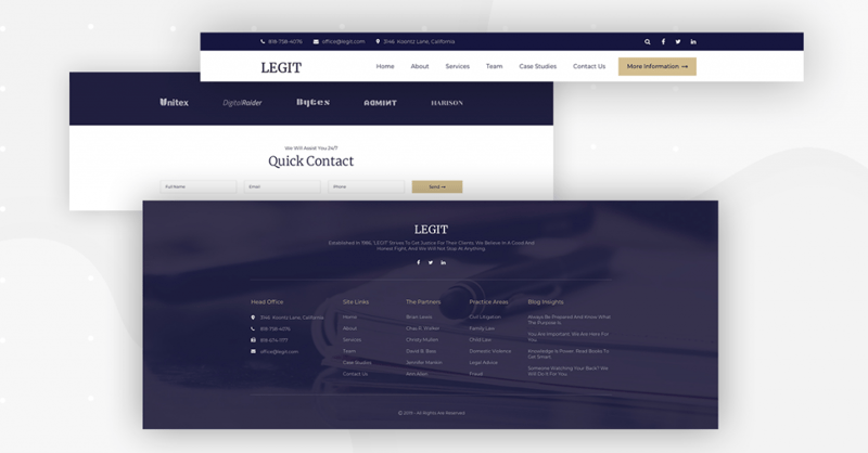 Law Headerfooter Monthly Template Kits #4: The Law Firm Template Kit Law Headerfooter Monthly Template Kits #4: The Law Firm Template Kit 3