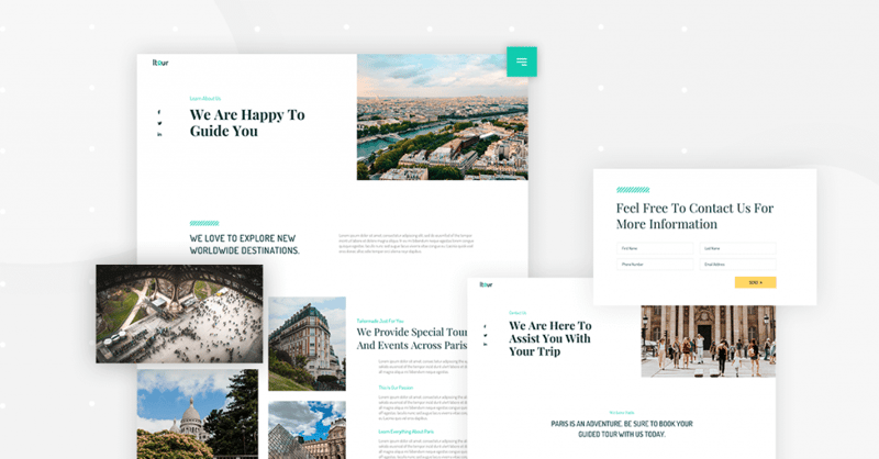 Travel And Tours Assets About Contact Us Monthly Template Kits #5: The Travel Template Kit Travel-And-Tours-Assets-About-+-Contact-Us