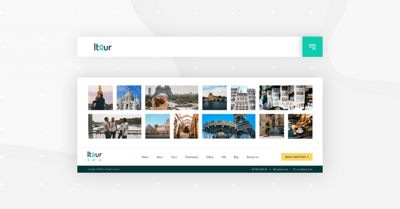 Travel And Tours Assets Header Footer Monthly Template Kits #5: The Travel Template Kit Travel-And-Tours-Assets-Header-+-Footer-