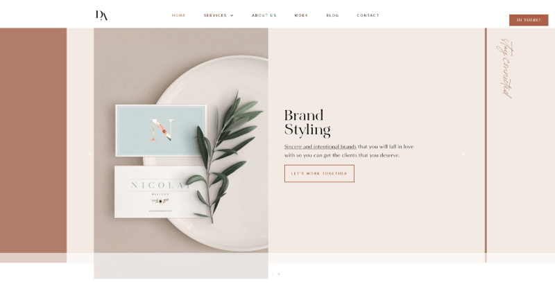 Minimalist color web design elementor wordpress digital artisans