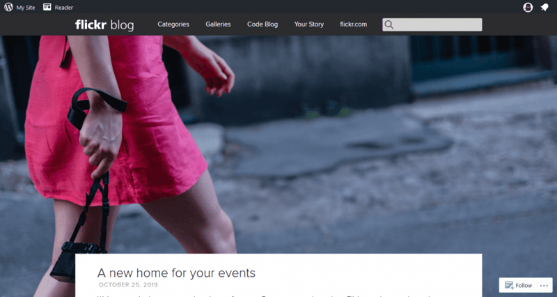 Flickr Blog 25 Best Wordpress Websites Examples That You’ll Definitely Recognize 18