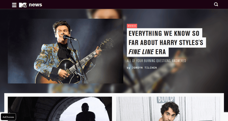 Mtv 25 Best Wordpress Websites Examples That You’ll Definitely Recognize 9