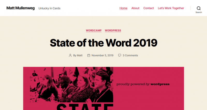 Matt Mullenweg 25 Best Wordpress Websites Examples That You’ll Definitely Recognize 22