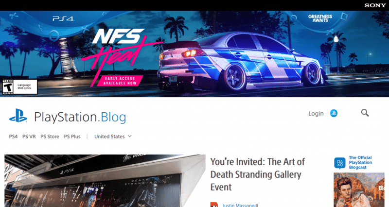 Playstation Blog 25 Best Wordpress Websites Examples That You’ll Definitely Recognize 3