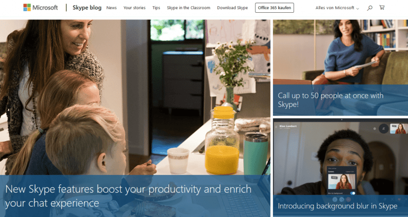 Skype Blog 25 Best Wordpress Websites Examples That You’ll Definitely Recognize 4