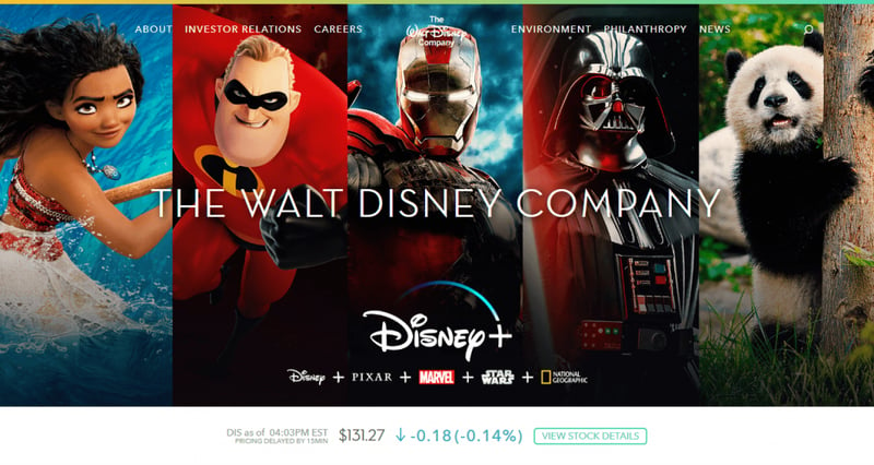 The Walt Disney Company 25 Best Wordpress Websites Examples That You’ll Definitely Recognize 5