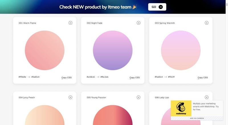 13 Webgradients Color Schemes Como Utilizar Gradientes No Design Web: Tendências E Exemplos 13