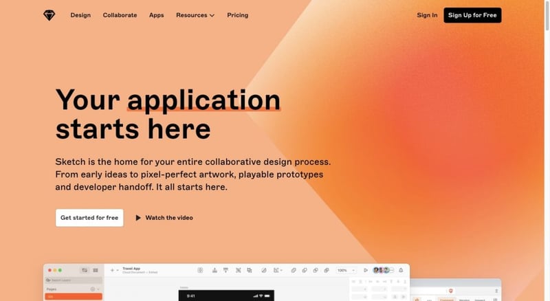 Sketch Hero Image Gradient Como Utilizar Gradientes No Design Web: Tendências E Exemplos 7