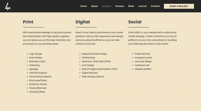 A Screenshot Of The Four Trees Media Website Comment Créer Une Entreprise De Conception De Sites Web ? A Screenshot Of The Four Trees Media Website Comment Créer Une Entreprise De Conception De Sites Web ? 2