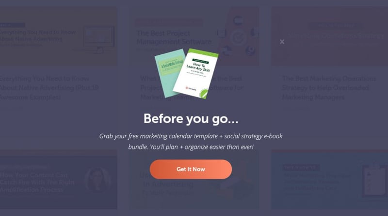 Coschedule 10 Inspiring Exit Intent Popup Examples Coschedule 10 Inspiring Exit Intent Popup Examples 5