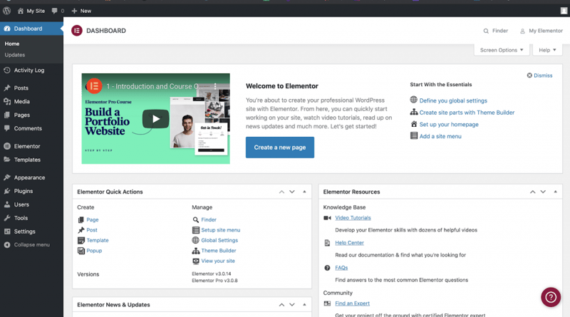 Dashboard 1 Announcing Elementor Cloud Beta Dashboard