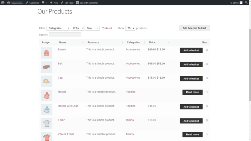 Simple Product Table Example How To Use Woocommerce Product Table With Elementor Simple Product Table Example How To Use Woocommerce Product Table With Elementor 1