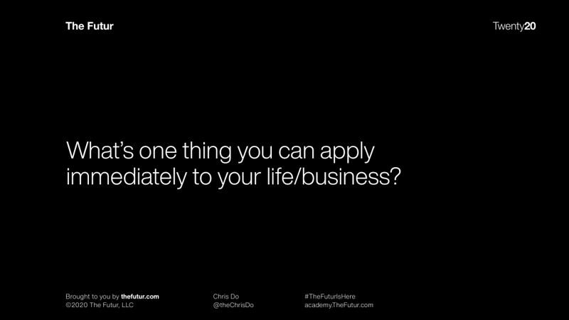Implementation Build Yourself As A Creative — Takeaways From Our Webinar With Chris Do Chris Do Implementation