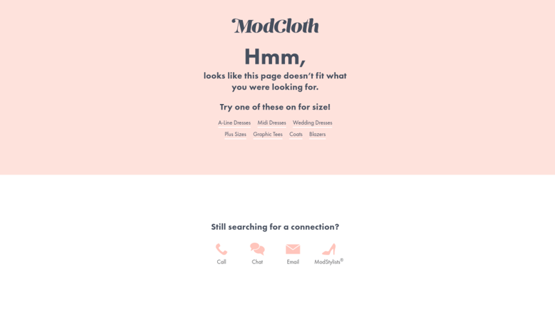 Modcloth 404 Page How To Maximize Google Analytics Metrics As A Web Designer — Takeaways From Our Webinar With Andy Crestodina Modcloth 404 Page How To Maximize Google Analytics Metrics As A Web Designer — Takeaways From Our Webinar With Andy Crestodina 2