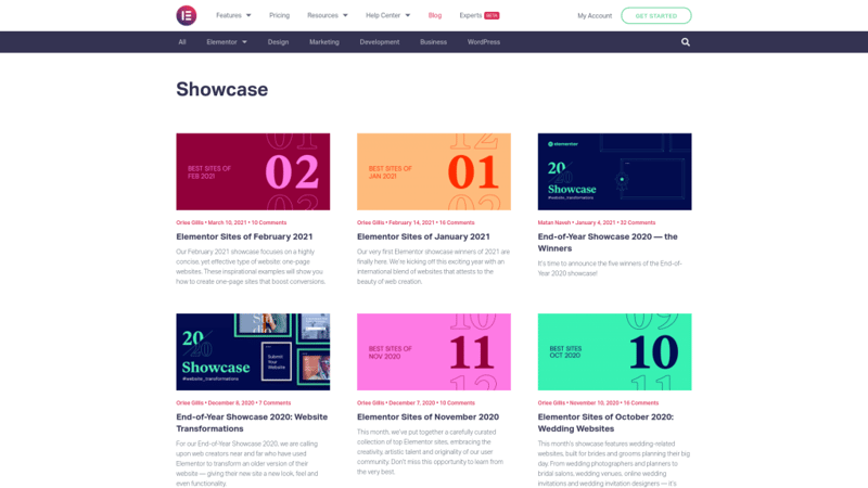 Elementor-Showcase