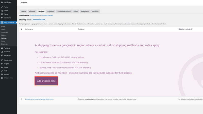 Add Shipping Zone How To Set Up Woocommerce Shipping Options (In 5 Steps) Add-Shipping-Zone