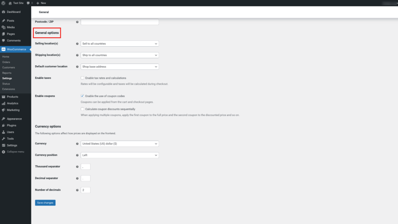 Woocommerce General Options How To Set Up Woocommerce Shipping Options (In 5 Steps) Woocommerce-General-Options