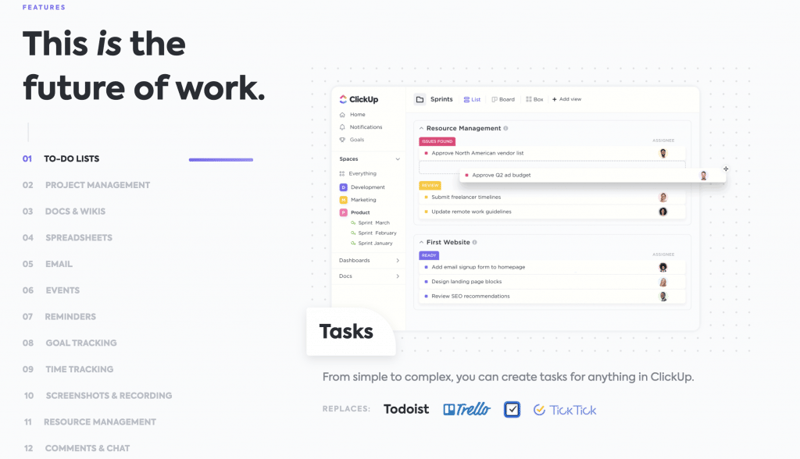 Clickup 10 Mejores Herramientas De Gestión Del Tiempo Para Diseñadores Web Clickup 10 Mejores Herramientas De Gestión Del Tiempo Para Diseñadores Web 1