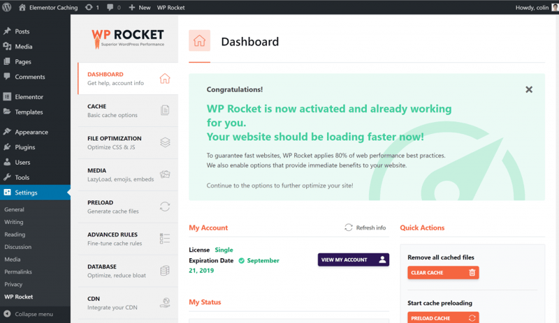 Wp Rocket 1 5 Best Wordpress Caching Plugins To Speed Up Your Website 5