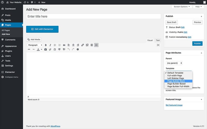 Wordpress Dashboard How To Create A Complete Wordpress Website With Elementor Wordpress-Dashboard