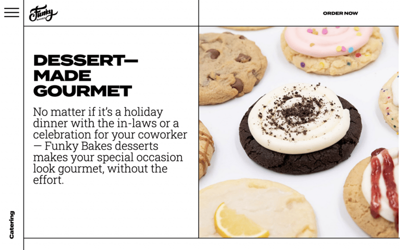 funky bakes elementor showcase
