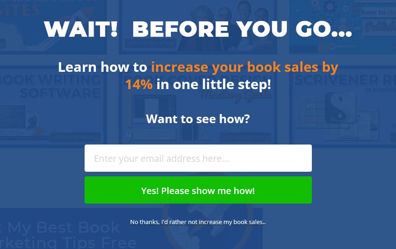Kindlepreneur 10 Inspiring Exit Intent Popup Examples Kindlepreneur 10 Inspiring Exit Intent Popup Examples 10