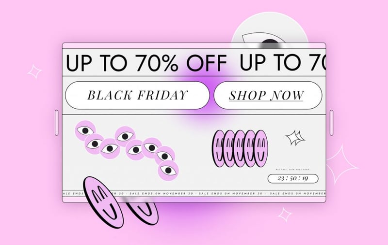Section Selection 4 Pink Powerful Introducing Elementor’s New Seasonal Kit To Help Boost Your Black Friday Sales 7