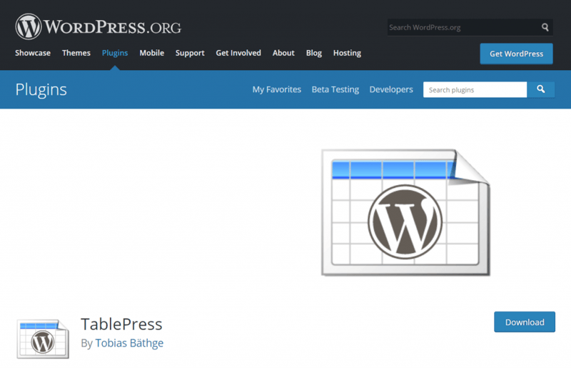 TablePress
