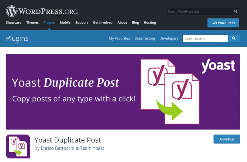 Yoast Duplicate Post
