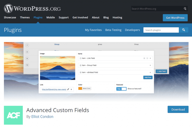 Advanced Custom Fields