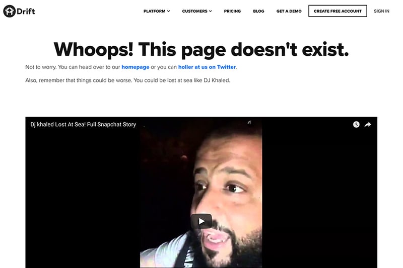 2 1 20+ Awesome Examples Of 404 Pages 2