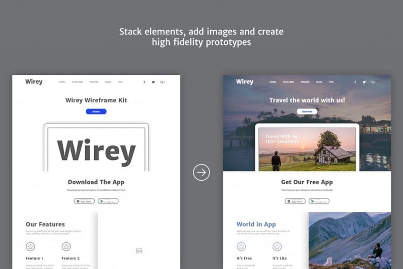Website Wireframe Template​
