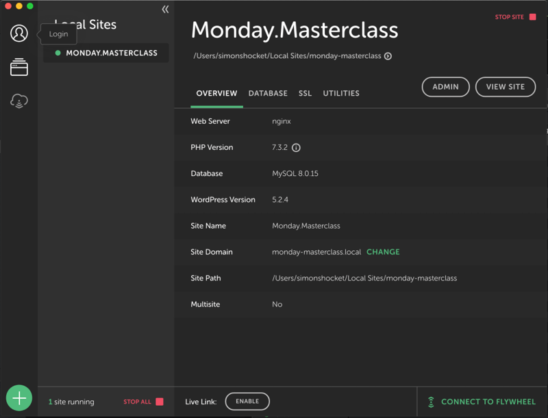 Staging Local Flywheel Masterclass Wordpress