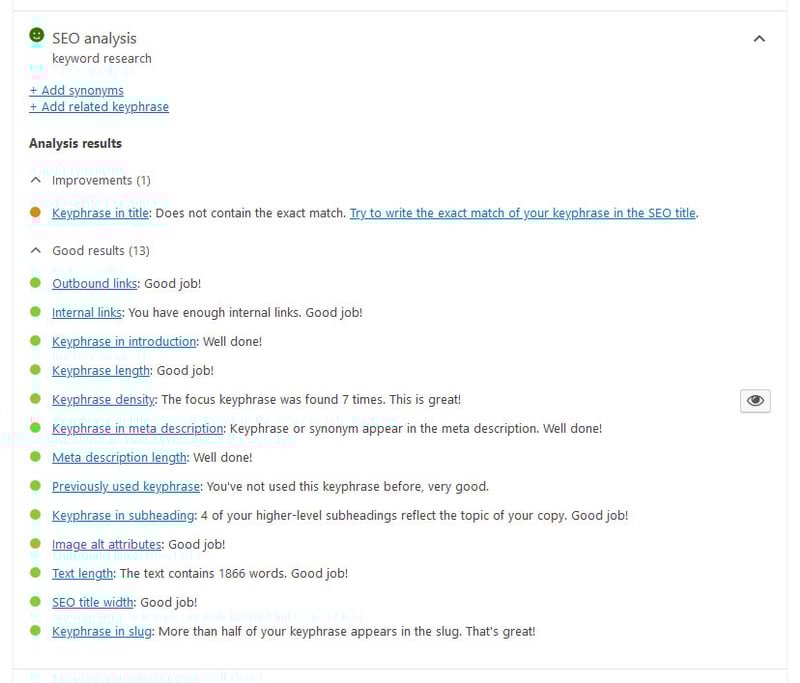 Yoast Seo Analysis How To Do Keyword Research To Increase Your Site Ranking Yoast Seo Analysis How To Do Keyword Research To Increase Your Site Ranking 7
